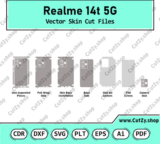 Realme 14t 5G Vector Skin Cut Files