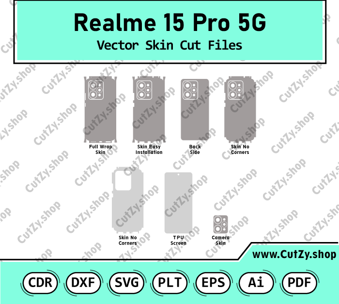Realme 15 Pro 5G RMX5101 Vector Skin Cut Files
