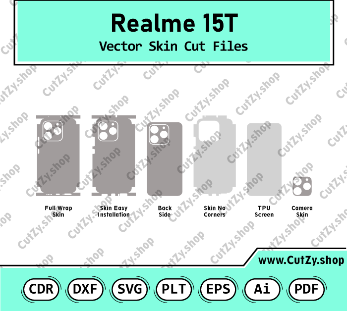 Realme 15T Vector Skin Cut Files