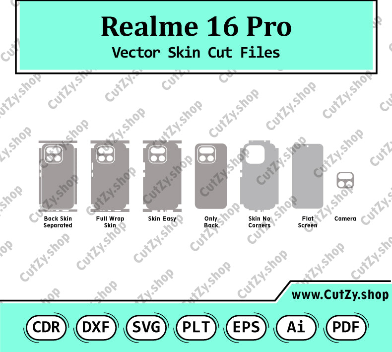 Realme 16 Pro 2026 Vector Skin Cut Files