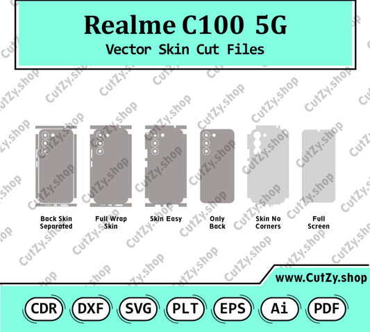 Realme C100 5G Vector Skin Cut Files