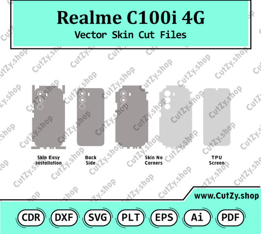 Realme C100i 4G RMX5377 Vector Skin Cut Files