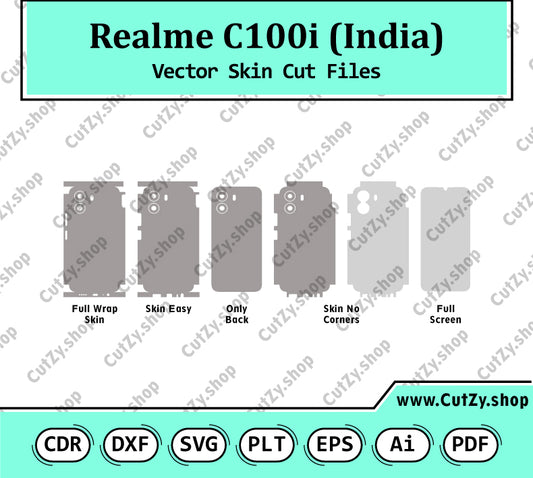 Realme C100i (India) Vector Skin Cut Files