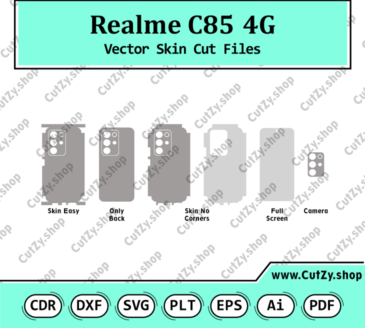 Realme C85 4G Vector Skin Cut Files