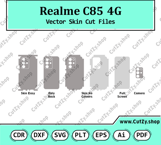 Realme C85 4G Vector Skin Cut Files