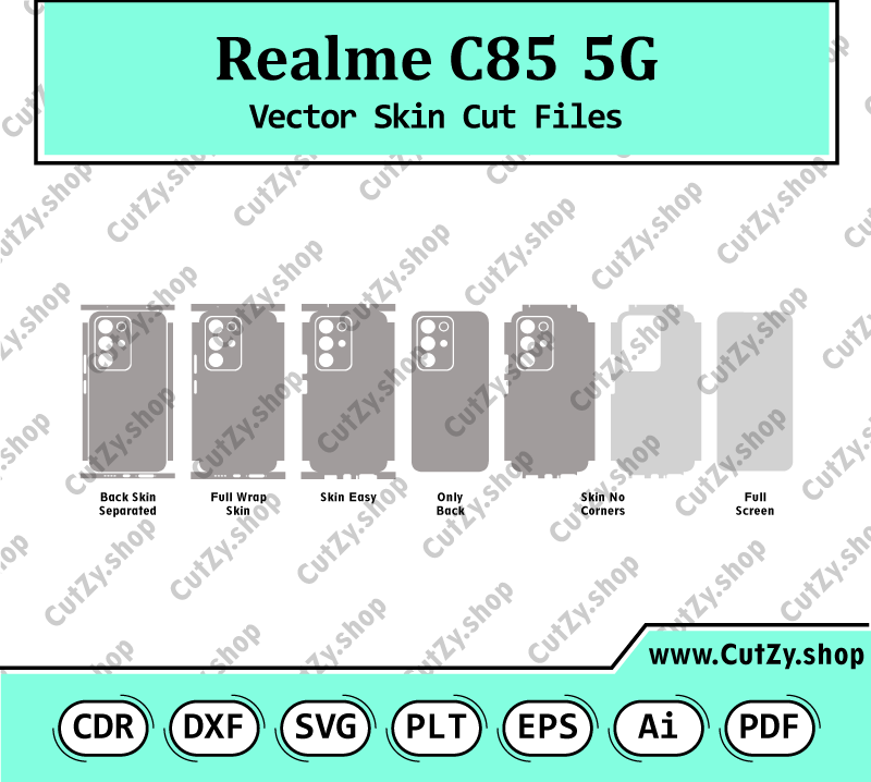 Realme C85 5G RMX5253 Vector Skin Cut Files