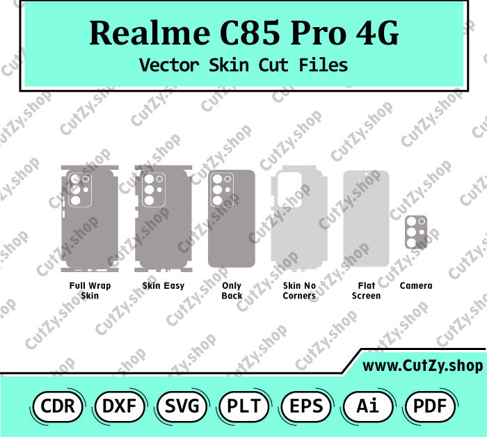 Realme C85 Pro Vector Skin Cut Files
