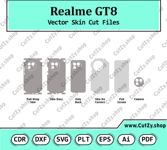 Realme GT8 Vector Skin Cut Files