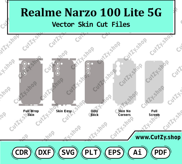 Realme Narzo 100 Lite 5G Vector Skin Cut Files