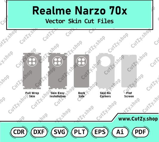 Realme Narzo 70x Vector Skin Cut Files