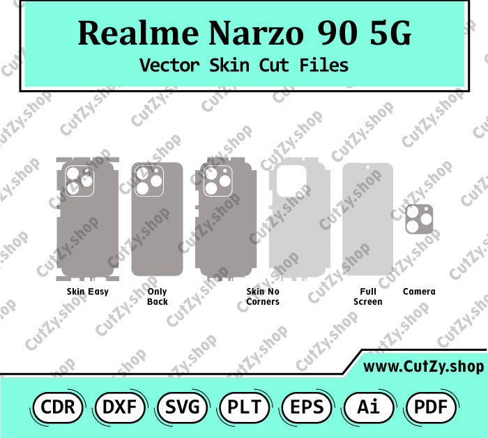 Realme Narzo 90 5G Vector Skin Cut Files