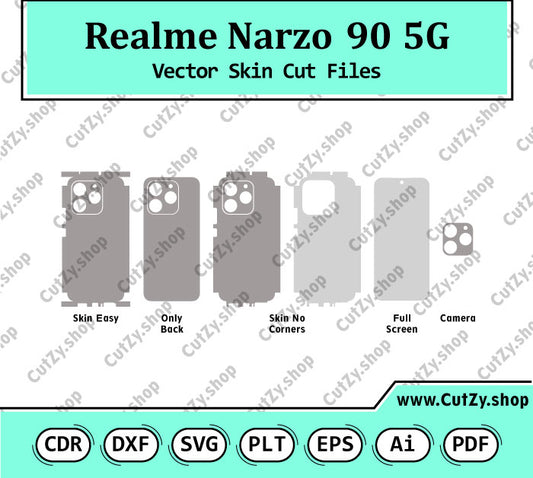 Realme Narzo 90 5G Vector Skin Cut Files