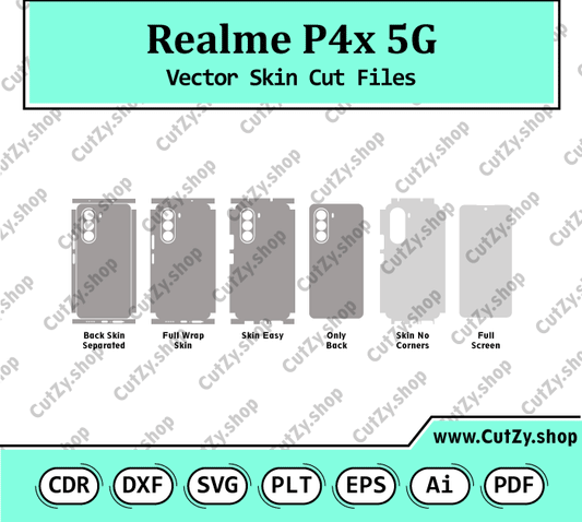 Realme P4x 5G Vector Skin Cut Files