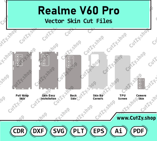 Realme V60 Pro Vector Skin Cut Files