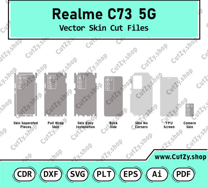 Realme C73 5G Vector Skin Cut Files