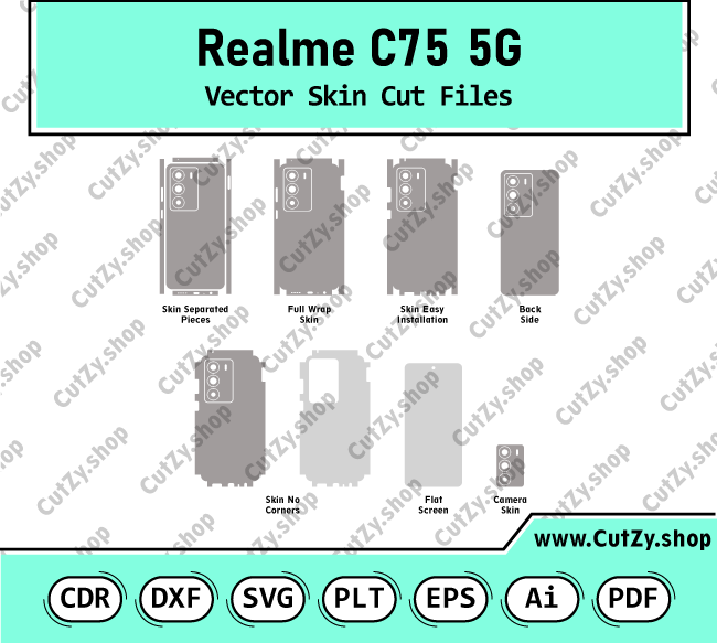Realme C75 5G Vector Skin Cut Files