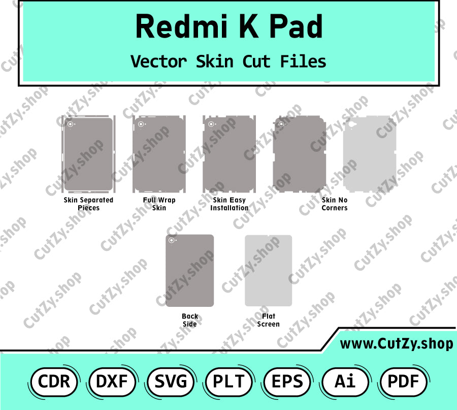 Xiaomi Redmi k Pad Vector Skin Cut Files