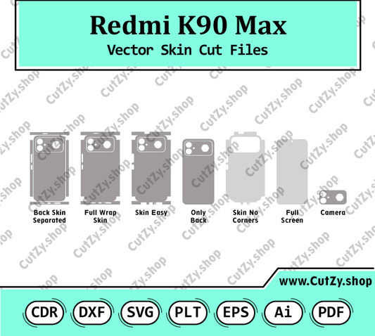 Xiaomi Redmi K90 Max Vector Skin Cut Files