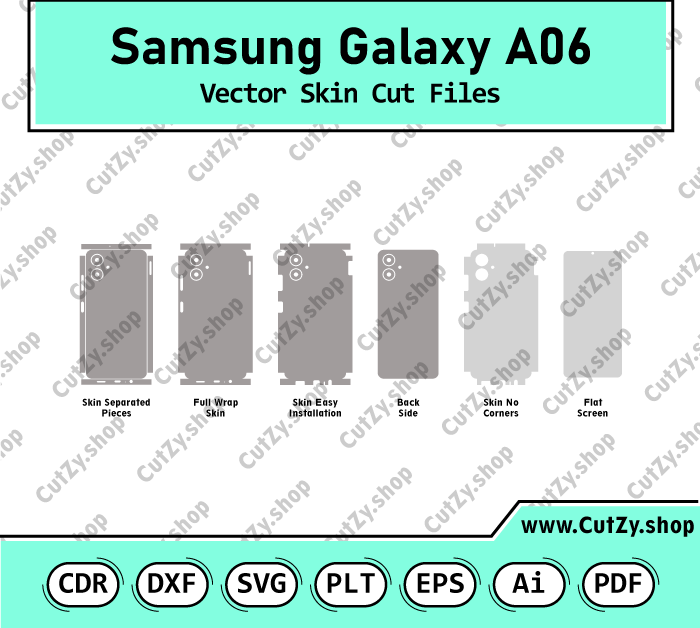 Samsung Galaxy A06 Vector Skin Cut Files