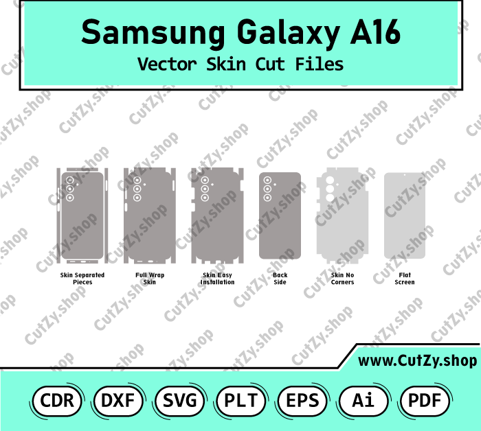 Samsung Galaxy A16 5G-4G Vector Skin Cut Files