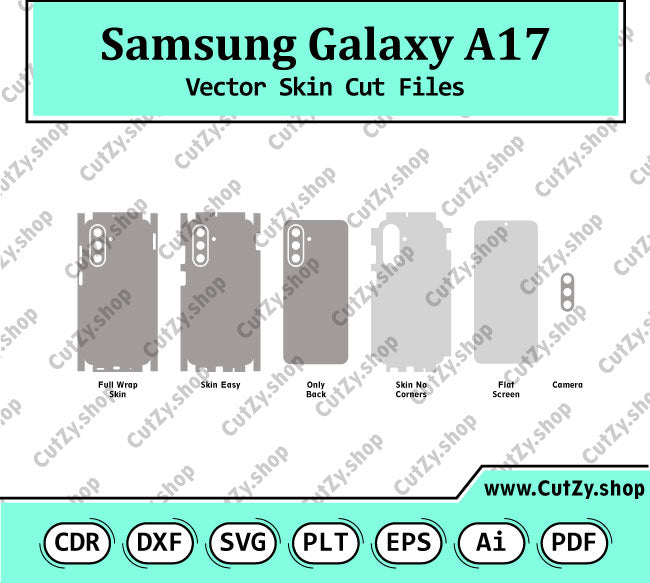 Samsung Galaxy A17 Vector Skin Cut Files