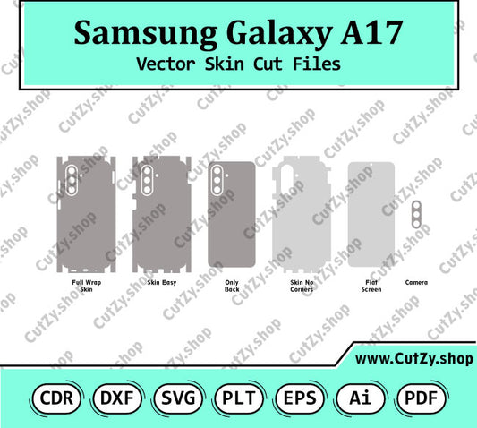 Samsung Galaxy A17 Vector Skin Cut Files