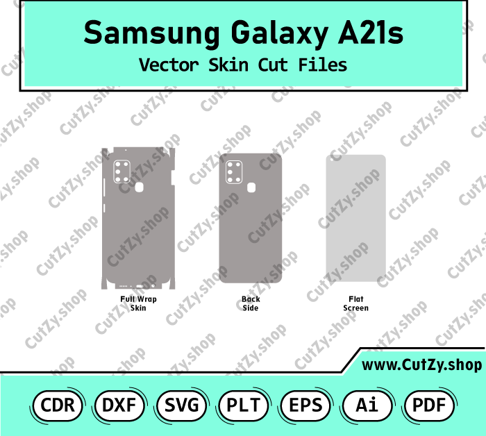 Samsung Galaxy A21s Vector Skin Cut Files