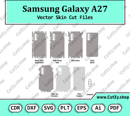 Samsung Galaxy A27 Vector Skin Cut Files