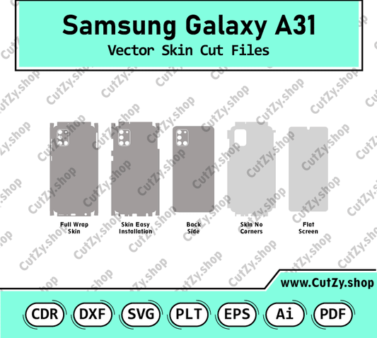 Samsung Galaxy A31 4G Vector Skin Cut Files