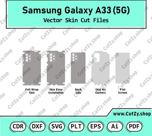 Samsung Galaxy A33 5G Vector Skin Cut Files