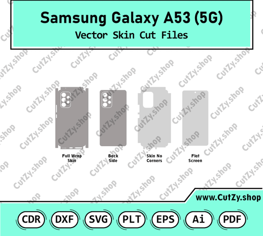 Samsung Galaxy A53 5G Vector Skin Cut Files