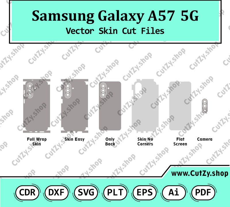 Samsung Galaxy A57 5G Vector Skin Cut Files