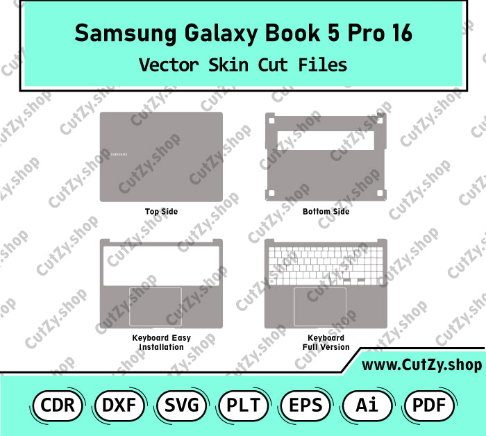 Samsung Galaxy Book 5 Pro (16) Vector Skin Cut Files