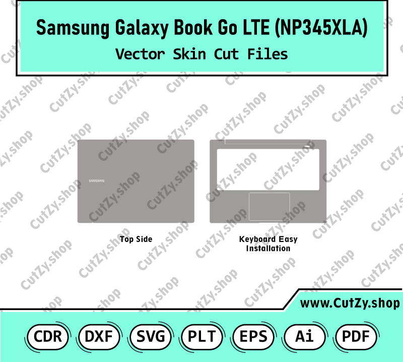 Samsung Galaxy Book Go LTE-NP345XLA Vector Skin Templates