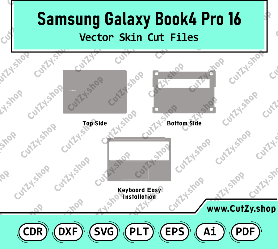Samsung Galaxy Book 4 Pro 16 Vector Skin Cut Files