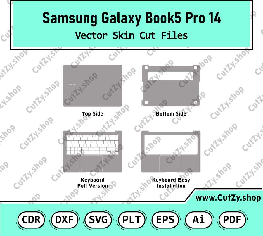 Samsung Galaxy Book 5 Pro 14 Vector Skin Cut Files