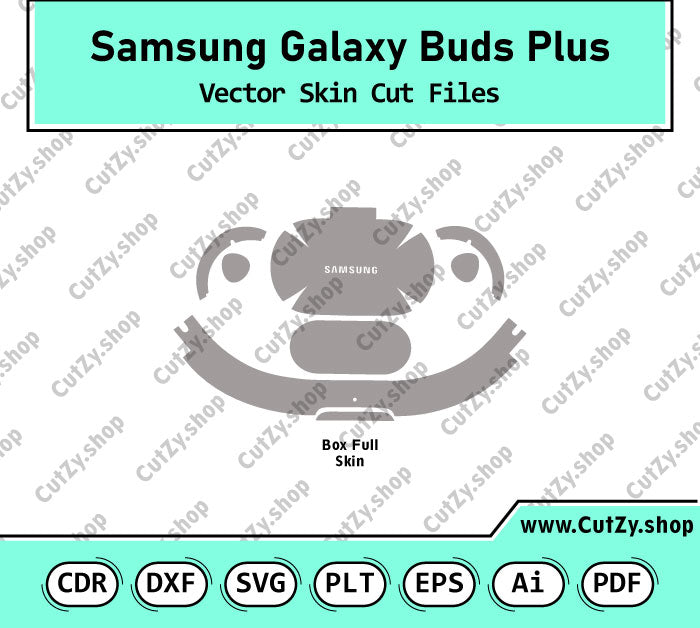 Samsung Galaxy Buds Plus Vector Skin Templates