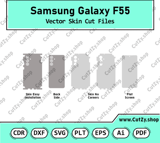 Samsung Galaxy F55 Vector Skin Cut Files