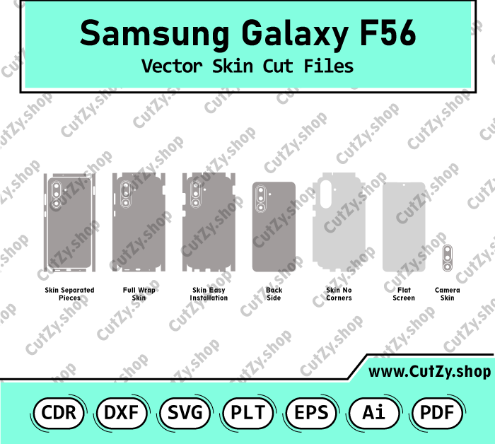 Samsung Galaxy F56 Vector Skin Cut Files