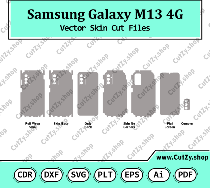 Samsung Galaxy M13 4G Vector Skin Cut Files
