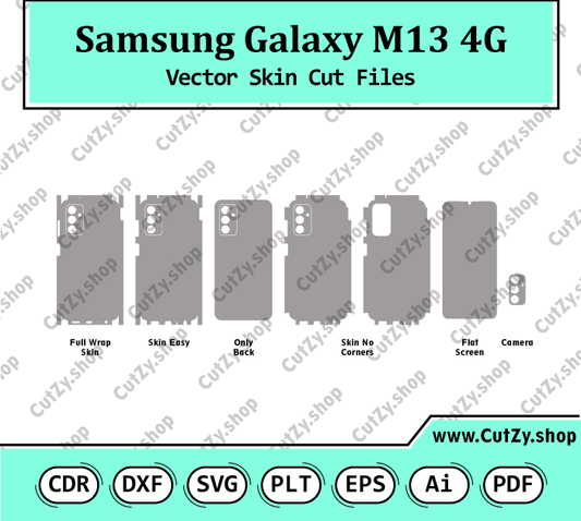 Samsung Galaxy M13 4G Vector Skin Cut Files