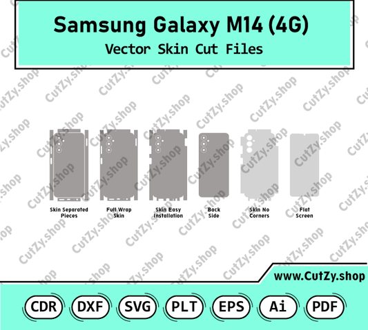 Samsung Galaxy M14 4G Vector Skin Cut Files