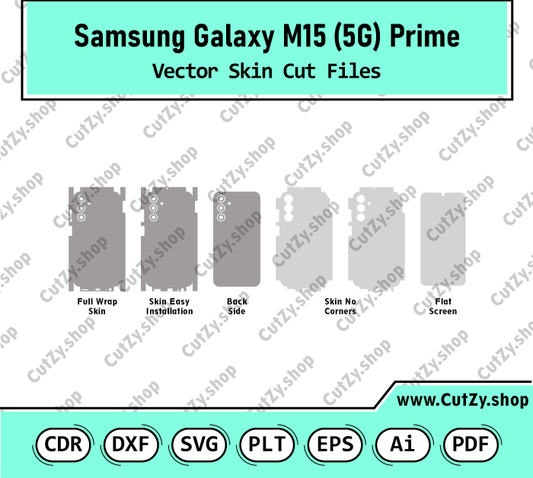 Samsung Galaxy M15 5G Prime Vector Skin Cut Files