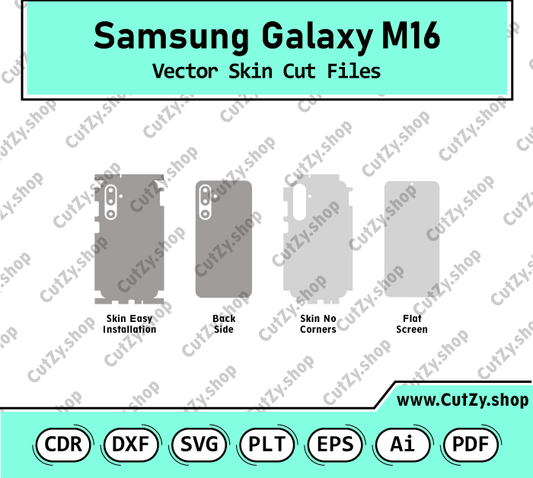Samsung Galaxy M16 Vector Skin Cut Files