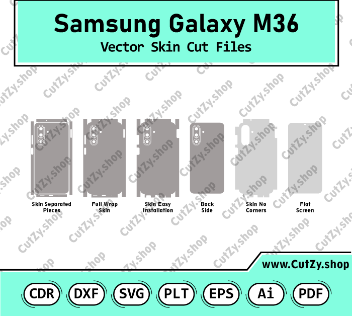 Samsung Galaxy M36 Vector Skin Cut Files