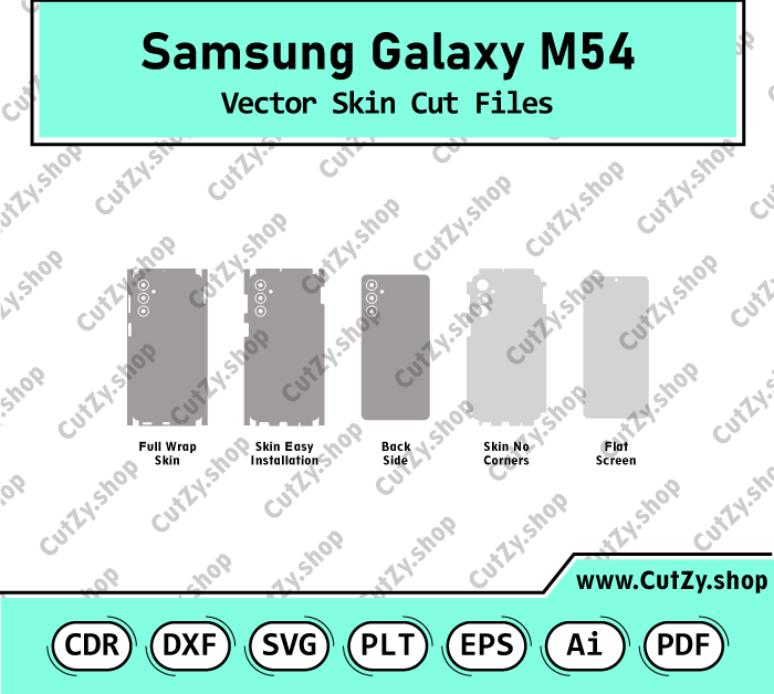 Samsung Galaxy M54 Vector Skin Cut Files