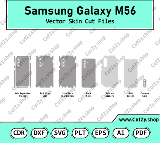 Samsung Galaxy M56 Vector Skin Cut Files