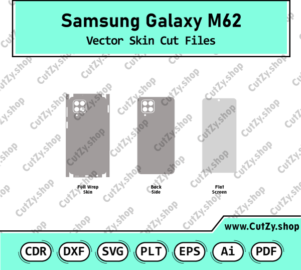 Samsung Galaxy M62 Vector Skin Cut Files
