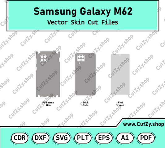 Samsung Galaxy M62 Vector Skin Cut Files