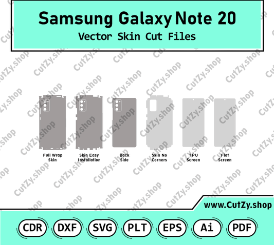 Samsung Galaxy Note 20 5G Vector Skin Cut Files
